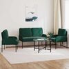 vidaXL Ensembles de canap&eacute;s 3 pcs Vert fonc&eacute; 115 x 56 x 80 cm