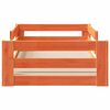 vidaXL Cadre de lit sans matelas cire marron 100x200cm bois pin massif
