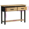 vidaXL Table console 110x30x75 cm bois de manguier massif brut