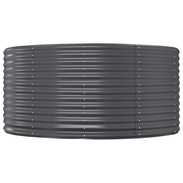 vidaXL Jardini&egrave;re sur&eacute;lev&eacute;e Anthracite 212 x 140 x 68 cm Acier galvanis&eacute;