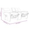 vidaXL Fauteuil de massage inclinable porte-gobelet 2 places taupe