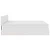VidaXL Cadre de lit ottoman avec matelas blanc 180x200 cm similicuir