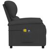 vidaXL Fauteuil &eacute;lectrique de massage Noir Tissu