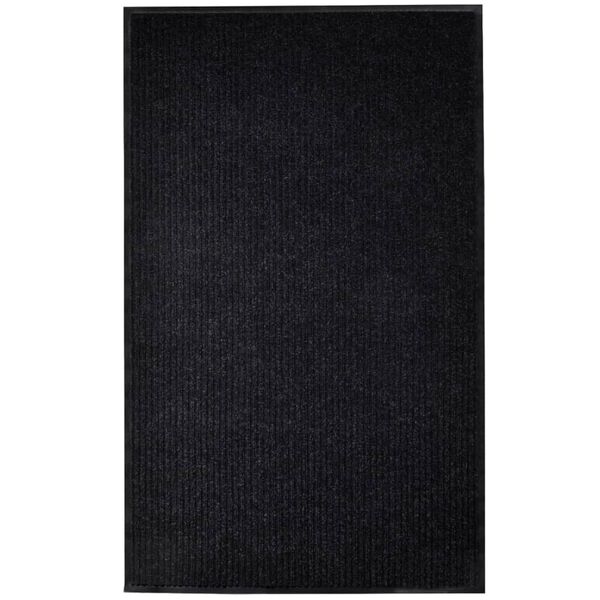 vidaXL Tapis d'entrée noir 117x220 cm PVC
