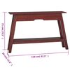 vidaXL Table console marron 110x30x75 cm bois massif d'acajou