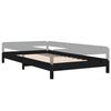 vidaXL Lit empilable sans matelas noir 80x200 cm bois massif de pin