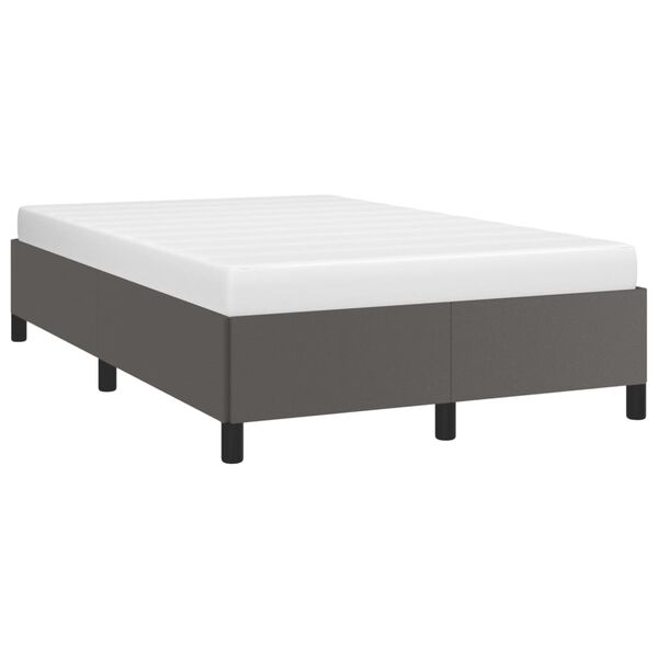 vidaXL Cadre de lit sans matelas gris 120x190 cm similicuir