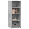 vidaXL Buffet haut gris b&eacute;ton 45x41x124 cm bois d'ing&eacute;nierie