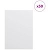 vidaXL Panneaux d&eacute;coratifs 50 pcs Blanc 15 x 21 x 0,27 cm