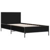 vidaXL Cadre de lit sans matelas noir 90x190 cm
