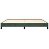 vidaXL Cadre de lit sans matelas vert fonc&eacute; 200x200 cm velours