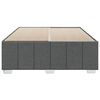 vidaXL Cadre de lit sans matelas gris fonc&eacute; 140x200 cm tissu