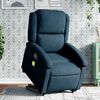 vidaXL Fauteuil de massage inclinable Bleu Velours