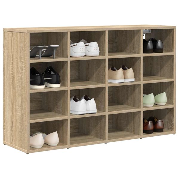 vidaXL Cabinet &agrave; chaussures avec &eacute;tag&egrave;re Ch&ecirc;ne Sonoma 103 x 30 x 67 cm