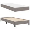 vidaXL Lit &agrave; ressorts avec matelas Taupe 80 x 200 cm tissu