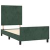 vidaXL Cadre de lit sans matelas vert foncé 80x200 cm velours