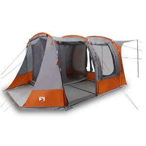 vidaXL Tente de voiture gris et orange imperm&eacute;able