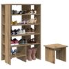 vidaXL Cabinet &agrave; chaussures 2 pcs Ch&ecirc;ne artisanal Bois d'ing&eacute;nierie