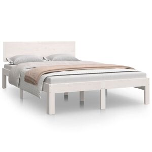 vidaXL Cadre de lit sans matelas blanc 120x190 cm