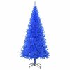 vidaXL Sapin de No&euml;l avec 300 LED avec support Bleu 180 cm PVC
