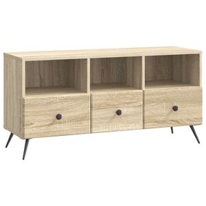 vidaXL Meuble TV Ch&ecirc;ne Sonoma 102 x 34,5 x 50 cm Bois d'ing&eacute;nierie