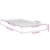 vidaXL Cadre de lit sans matelas ch&ecirc;ne sonoma 75x190 cm