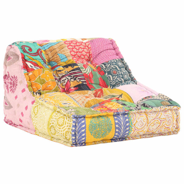 vidaXL Pouf modulaire Patchwork Tissu