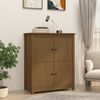vidaXL Buffet Marron miel 83x41,5x100 cm Bois massif de pin