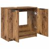 vidaXL Cabinet de salle de bain Bois Ancien 64,5 x 33,5 x 59 cm