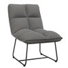 vidaXL Chaise de d&eacute;tente avec cadre en m&eacute;tal Gris clair Velours