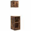 vidaXL Armoires de garage 2 pcs ch&ecirc;ne fum&eacute; bois d'ing&eacute;nierie