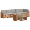 vidaXL Ensembles de canap&eacute;s avec coussin 8 pcs Gris Naturel et Clair