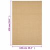 vidaXL Tapis Sisal naturel 100x150 cm