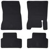 vidaXL Tapis de voiture 4 pcs Noir Caoutchouc