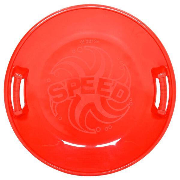 vidaXL Luge ronde Rouge 66,5 cm PP