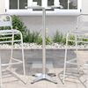 vidaXL Table de bar d’extérieur réglable en hauteur aluminium