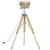 vidaXL Lampadaire &agrave; tr&eacute;pied bois de manguier massif 131 cm
