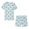 vidaXL Pyjamas &agrave; manches courtes pour enfants bleu clair 116