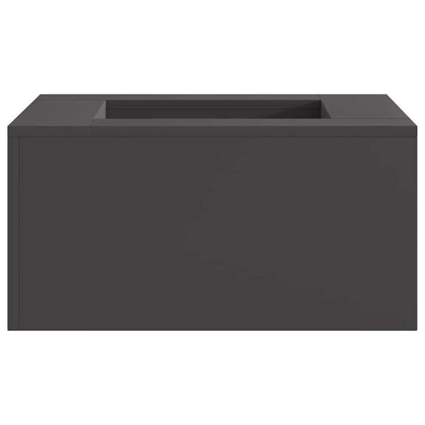 vidaXL Braise Noir 60 x 60 x 30 cm Acier