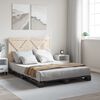 vidaXL Cadre de lit sans matelas gris 140x200 cm bois massif de pin