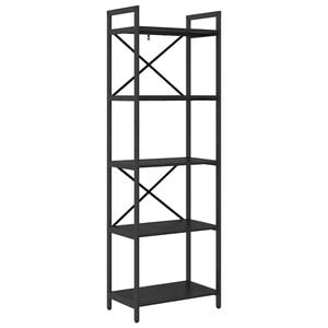 vidaXL &Eacute;tag&egrave;re Ch&ecirc;ne noir 56 x 34 x 171 cm Bois d'ing&eacute;nierie