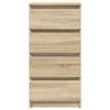 vidaXL Buffet chêne sonoma 37,5x35x76 cm bois d'ingénierie