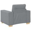 vidaXL Fauteuil Gris clair 60 cm Tissu