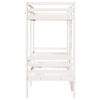 vidaXL Lit mezzanine avec bureau et chaises blanc 80x200 cm pin massif