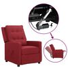 vidaXL Fauteuil Rouge bordeaux Tissu