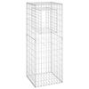 vidaXL Poteau &agrave; panier de gabion 50x50x140 cm Fer