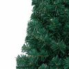 vidaXL Demi-arbre de No&euml;l artificiel pr&eacute;-&eacute;clair&eacute; et boules vert 240 cm