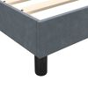 vidaXL Sommier &agrave; lattes de lit et matelas et LED gris fonc&eacute; 180x220cm velours