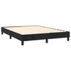 vidaXL Sommier &agrave; lattes de lit avec matelas LED Noir 140x190cm Velours