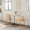 vidaXL Chaise de salle &agrave; manger 2 pcs Naturel